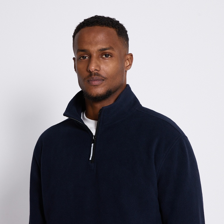 Fleece sweater "Fille" Dark Blue